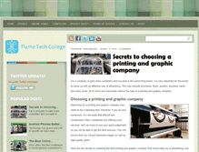 Tablet Screenshot of flamelcollege.org